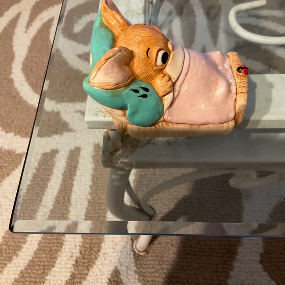 VTG “WAKEY” Pink Blanket By Pendelfin Made In England Figurine - Picture 5 of 6